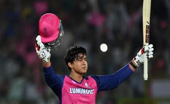 14-year-old Vaibhav Suryavanshi becomes YOUNGEST player to score CENTURY in IPL.